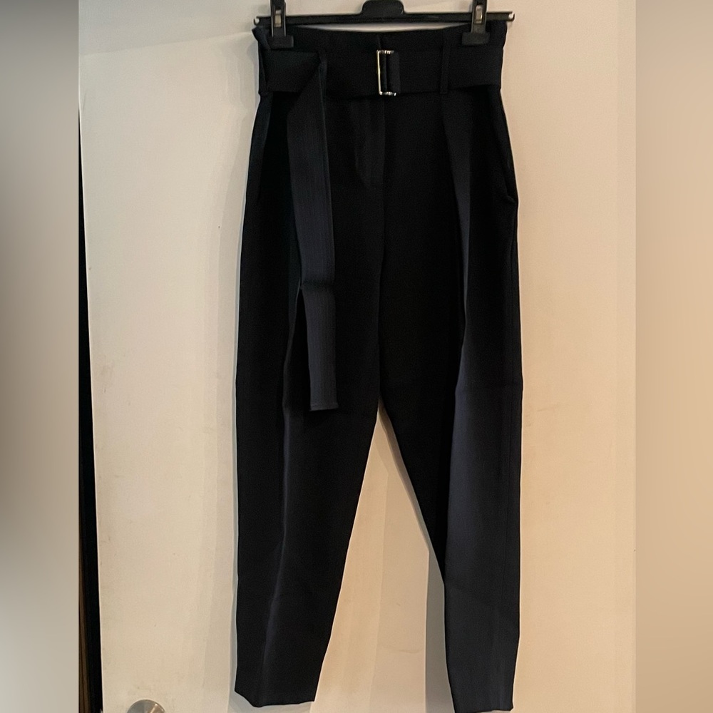 Judith & Charles High Waisted Navy Trousers Sz 4
